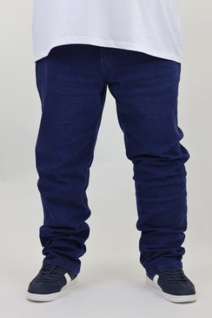 Men’s Fashion Denim Jeans – Indigo Dark Blue Mid Wash