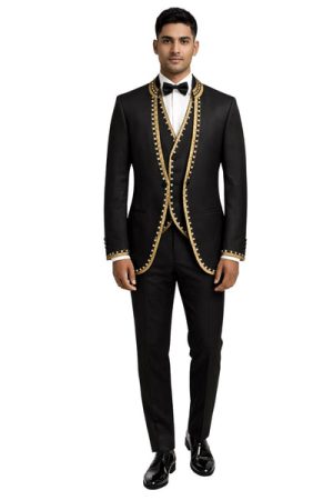 Ayyildiz Men’s Three-Piece Suit + Bow tie