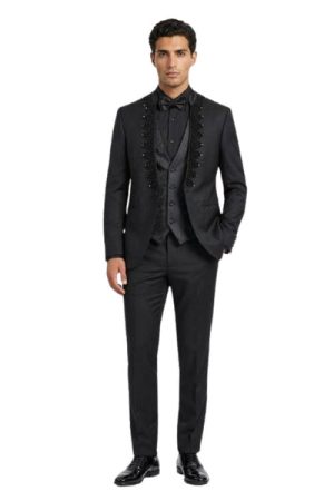 Ayyildiz Men’s Three-Piece Suit + Bow tie