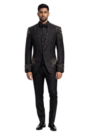 Ayyildiz Men’s Three-Piece Suit + Bow tie