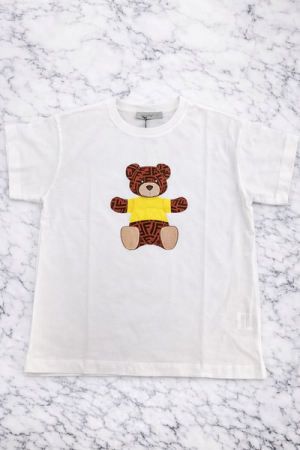 Oxiums Women’s Graphic T-Shirt – White Teddy Bear