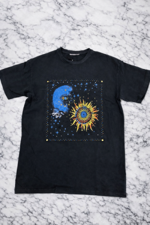 Oxiums Women’s Graphic T-Shirt – Sun & Moon