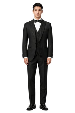 Durante Men’s Three-Piece Suit + Bow tie