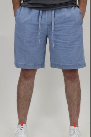 Men’s Denim Drawstring Shorts