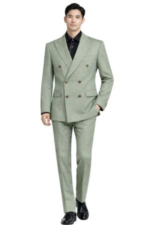 Oxiums  Men’s Double-Breast Two-Piece Suit