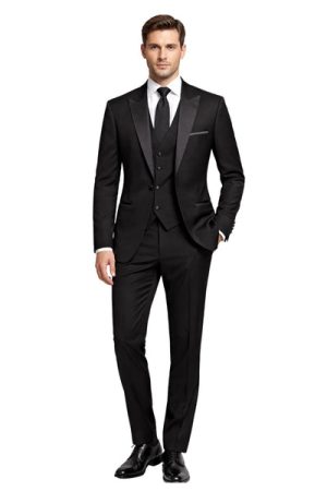 Oxiums  Men’s Three-Piece Suit + Bow Tie