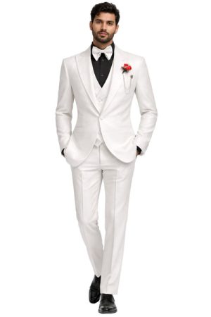 Oxiums  Men’s Three-Piece Suit + Bow tie
