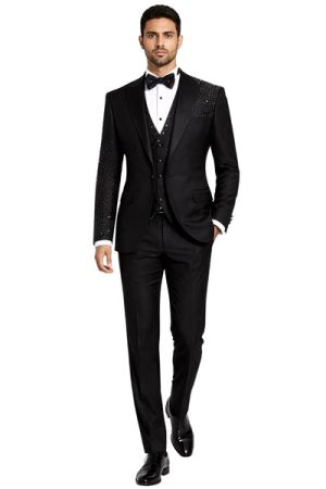 Oxiums  Men’s Three-Piece Suit + Bow tie