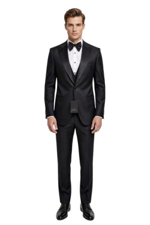 Oxiums  Men’s Three-Piece Suit + Bow tie