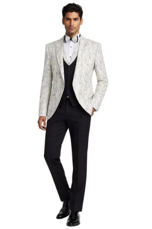 Oxiums  Men’s Three-Piece Suit + Bow tie