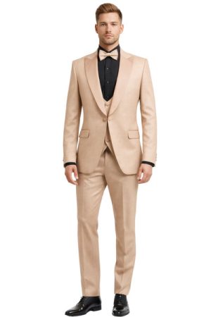Oxiums  Men’s Three-Piece Suit + Bow tie