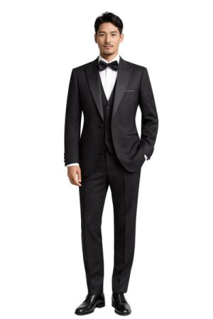 Oxiums  Men’s Three-Piece Suit + Bow tie