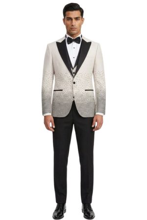 Oxiums  Men’s Three-Piece Suit + Bow tie