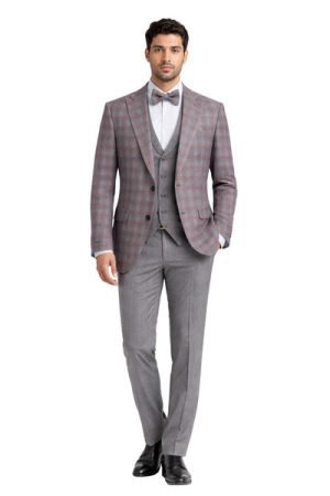 Oxiums  Men’s Three-Piece Suit + Bow tie
