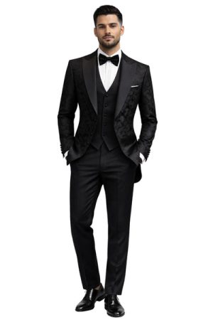 Oxiums  Men's Three-Piece Suit + Bow tie