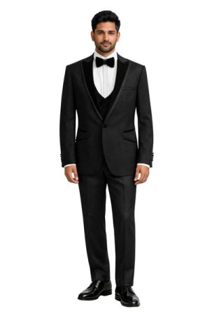 Oxiums  Men’s Three-Piece Suit + Bow tie