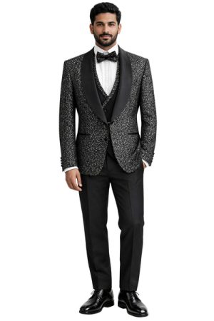 Oxiums  Men's Three-Piece Suit + Bow tie