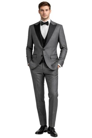 Oxiums  Men’s Three-Piece Suit + Bow tie