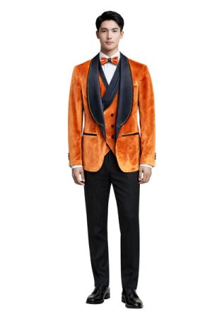 Oxiums  Men’s Three-Piece Suit + Bow tie