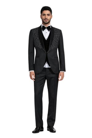 Oxiums  Men’s Three-Piece Suit + Bow tie