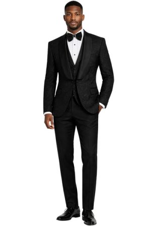 Oxiums  Men’s Three-Piece Suit + Bow tie