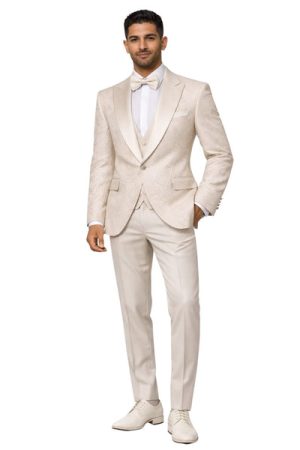 Oxiums  Men’s Three-Piece Suit + Bow tie