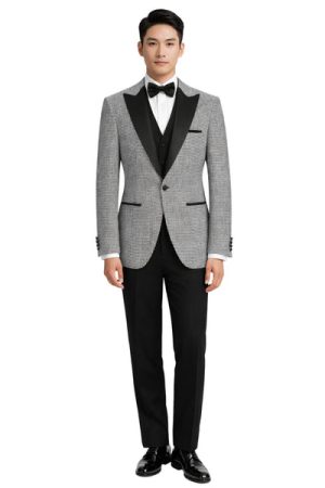 Oxiums  Men’s Three-Piece Suit + Bow tie