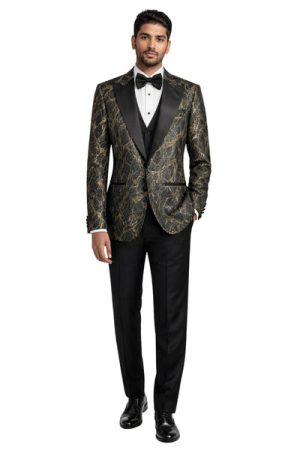 Oxiums  Men’s Three-Piece Suit + Bow tie