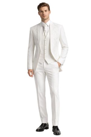 Oxiums  Men’s Three-Piece Suit + Tie