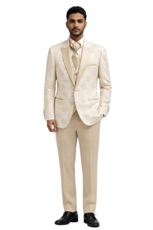 Oxiums  Men’s Three-Piece Suit with a Tie