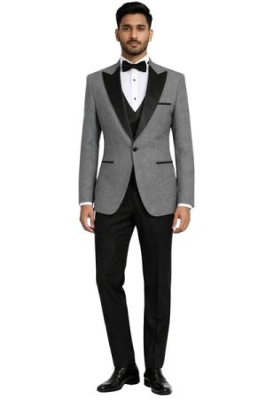 Oxiums  Men’s Three-piece Suit + Bow tie