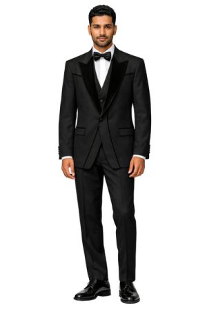 Oxiums  Men’s Three-piece Suit + Bow tie