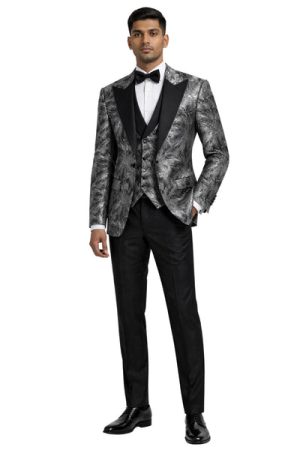 Oxiums  Men’s Three-piece Suit + Bow tie