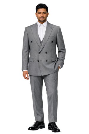 Oxiums  Men’s Two-Piece Double Breasted Suit