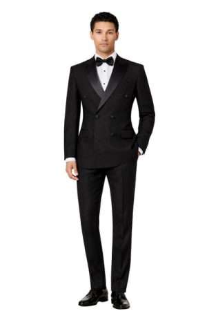 Oxiums  Men's Double Breasted Two-Piece Suit