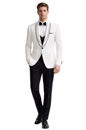 Oxiums  men’s Three-Piece Suit + Bow tie