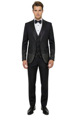 Masculini Men’s Three-Piece Suit + Bow tie