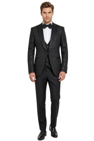 Masculini Men’s Three-Piece Suit + Bow tie