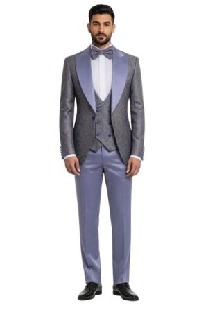 Masculini Men’s Three-Piece Suit + Bow tie