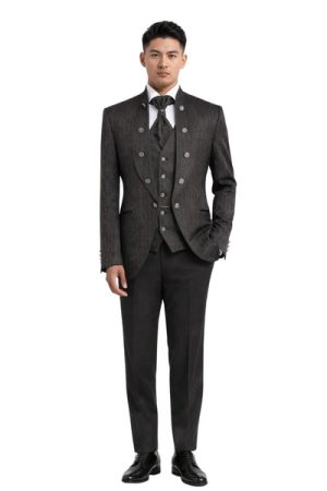 Masculini Men’s Three-Piece Suit + Tie