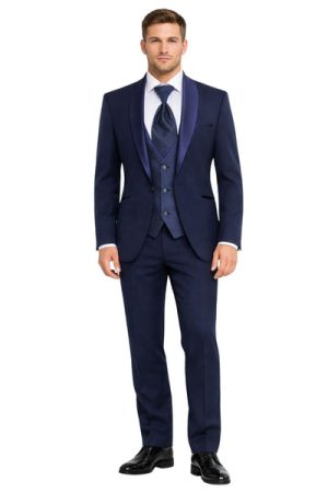 Masculini Men’s Three-Piece Suit + Tie