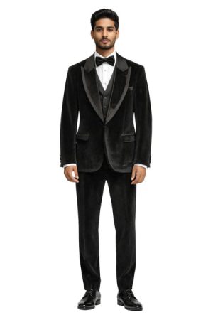 Oxiums  Men’s Three-Piece Suit + Bow Tie
