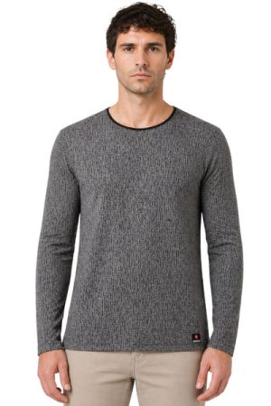 Original Men’s Textured Knit Long Sleeve Pollover