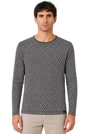 Original Men’s Textured Knit Long Sleeve Pollover