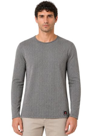 Original Men’s Textured Knit Long Sleeve Pollover