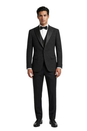 Oxiums Men’s Three-Piece Suit + Bow tie