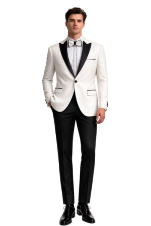 Prestige Men’s Three-Piece Suit + Bow tie