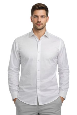 Oxiums Men’s Rhinestone Dress Shirt