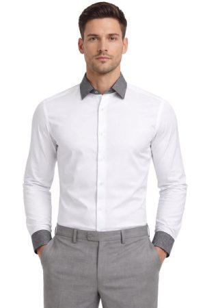 Oxiums Men’s Rhinestone Dress Shirt