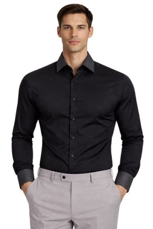 Oxiums Men’s Rhinestone Dress Shirt